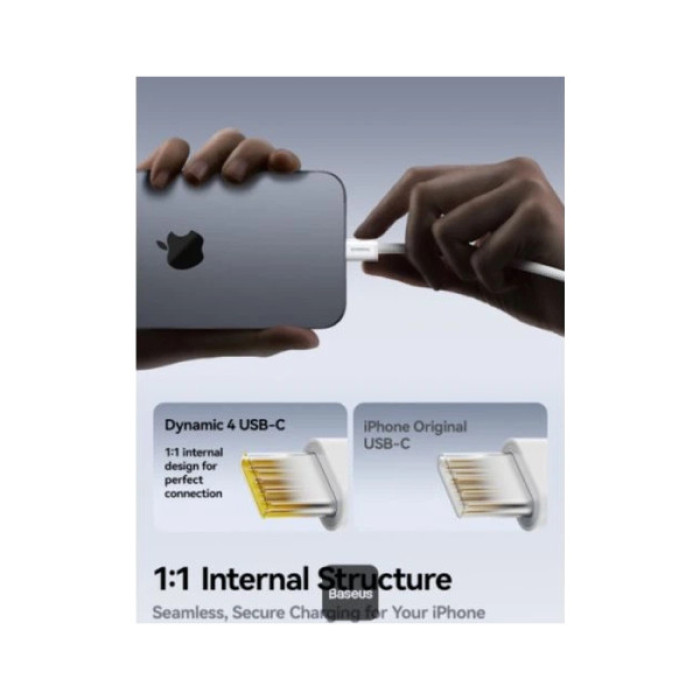 Дата кабель USB-C to USB-C 1.0m 100W 5A Dynamic 4 black Baseus (P10381400111-00)