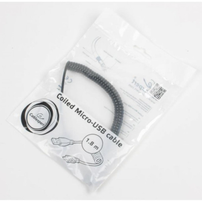Дата кабель USB 2.0 AM to Micro 5P 1.8m Cablexpert (CC-mUSB2C-AMBM-6)