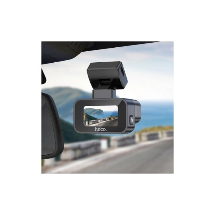 Відеореєстратор HOCO DV10 mini screen dashcam Black (6942007638630)