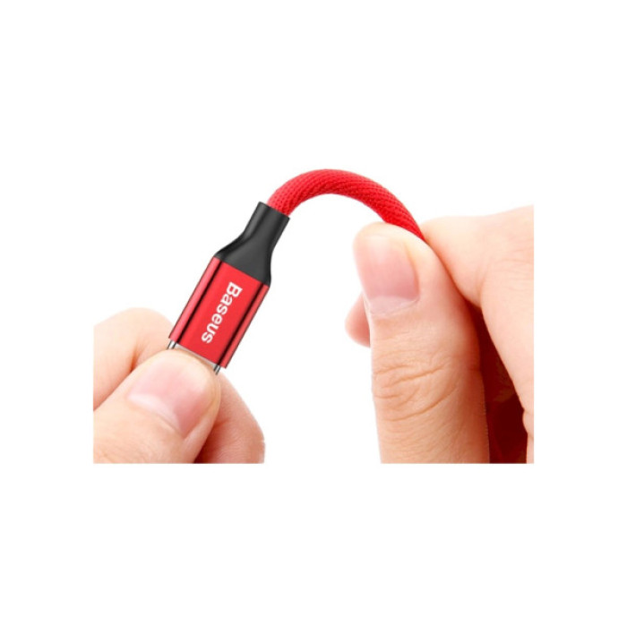 Дата кабель USB 2.0 AM to Lightning 1.8m red Baseus (CALYW-A09)