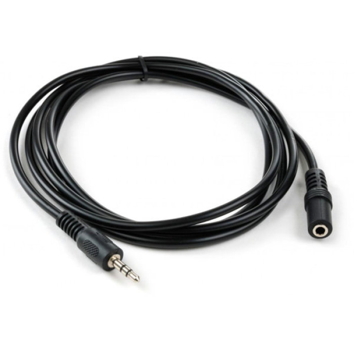 Кабель мультимедійний 3.5mm M to 3.5mm F 1.8 m Vinga (VCPDCJ35MF1.8BK)