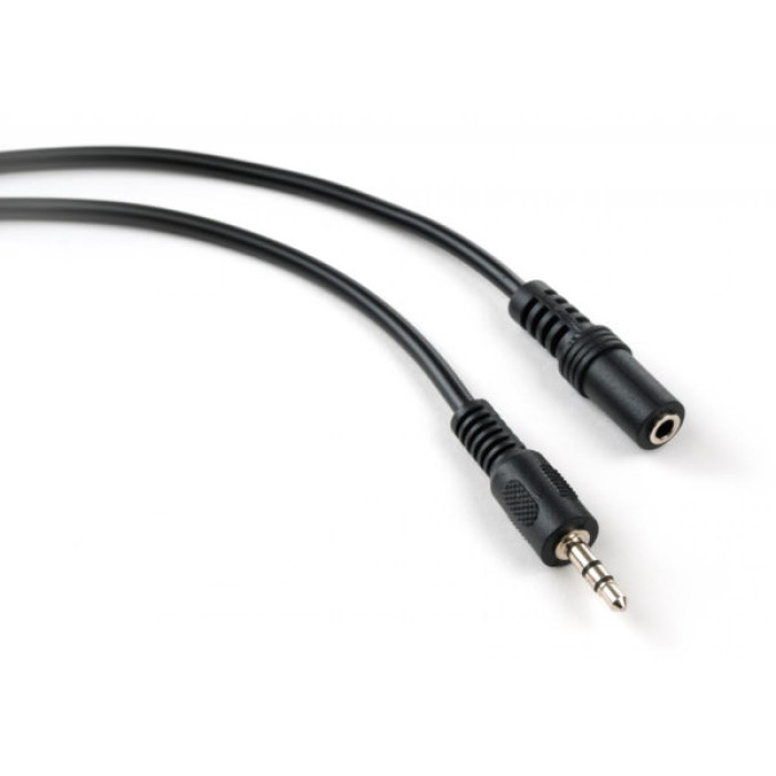 Кабель мультимедійний 3.5mm M to 3.5mm F 1.8 m Vinga (VCPDCJ35MF1.8BK)