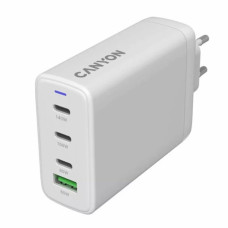 Зарядний пристрій Canyon CU140ACC GaN 150W 3xPD 1xQC EU White (CNS-CUW140ACC)