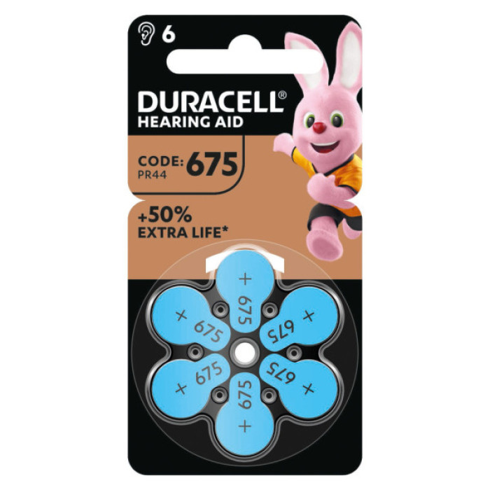 Батарейка Duracell PR44 / 675 * 6 (5004326)