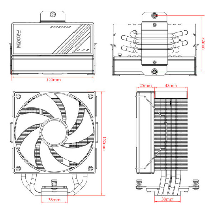 Кулер до процесора ID-Cooling FROZN A410 Black