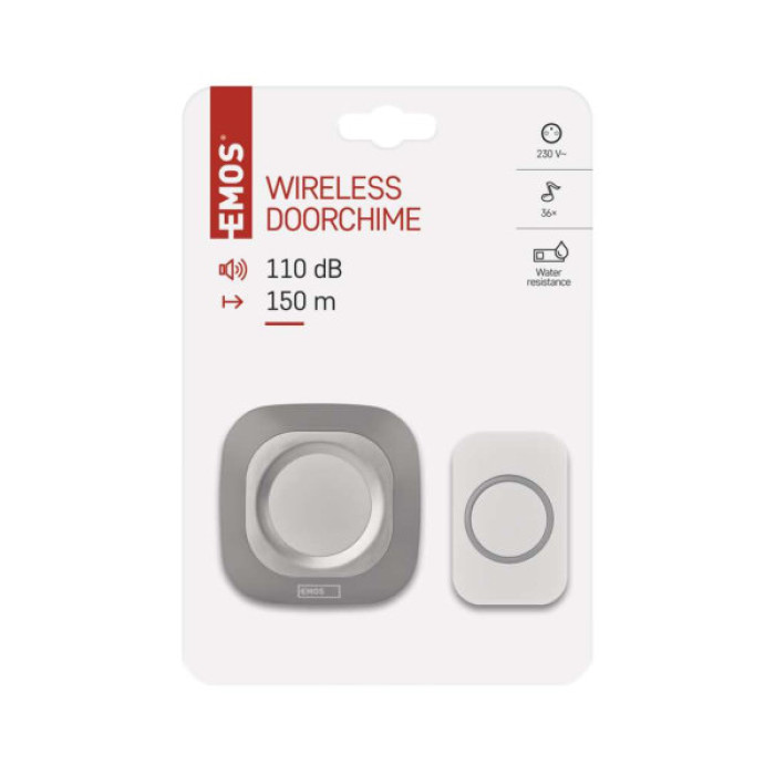 Дверний дзвінок EMOS бездротовий EMOS P5733S (P5733S)