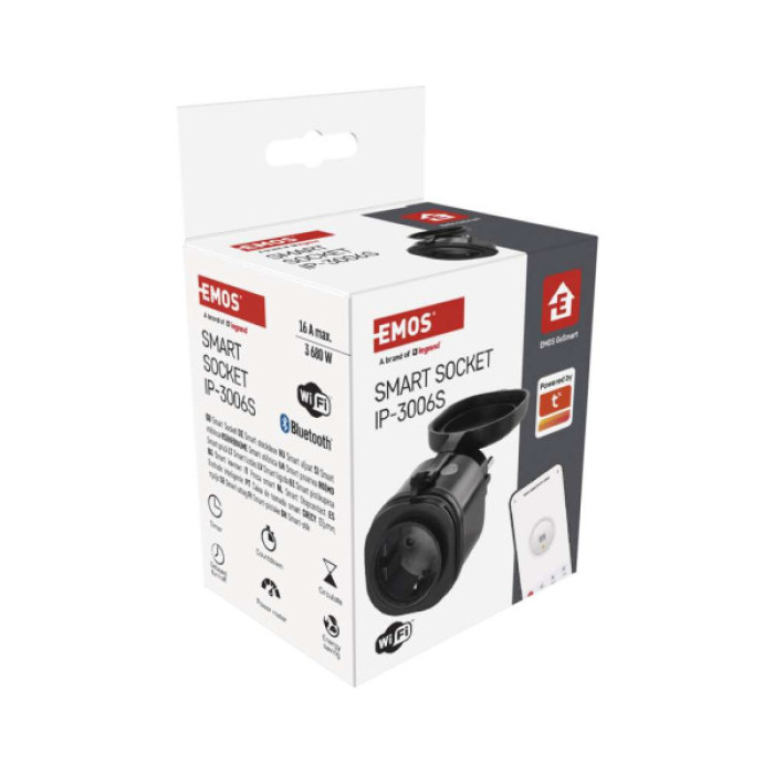 Розумна розетка WIFI P5532 GoSmart, IP44 EMOS (P5532)