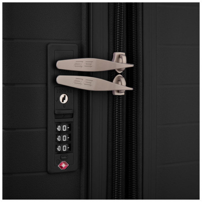 Валіза 2E Aero 35/44 л чорна (2E-SPP-AERO-S-BK)