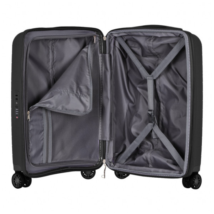 Валіза 2E Aero 35/44 л чорна (2E-SPP-AERO-S-BK)
