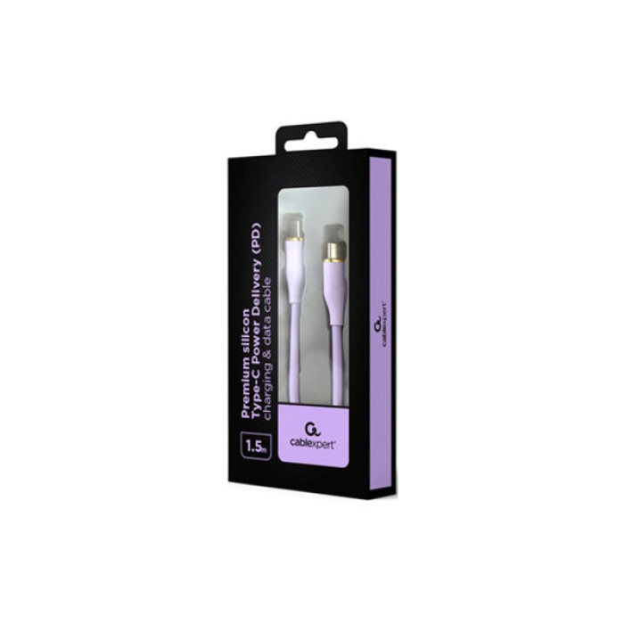 Дата кабель USB-C to USB-C 1.5m 3A Cablexpert (CC-USB2S-CMCM-1.5M-BK)