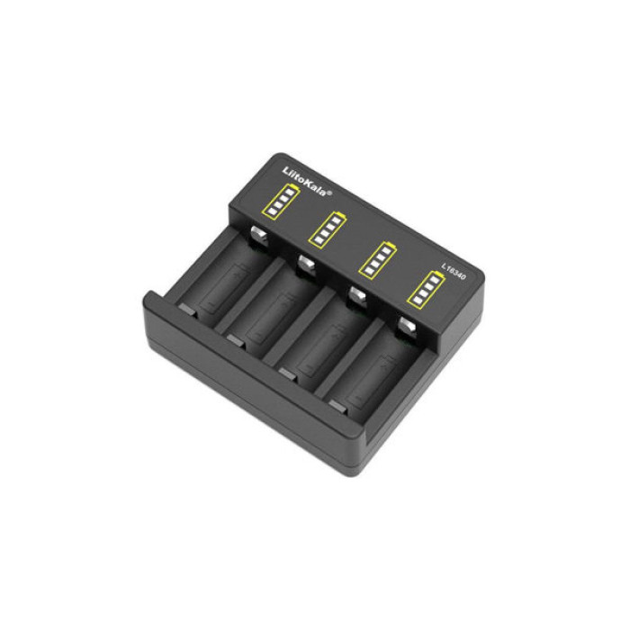 Зарядний пристрій для акумуляторів Liitokala 4 Slots, Li-ion, 16340, CR123A (Lii-L16340)