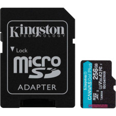 Карта пам'яті Kingston 256GB microSDXC сlass 10 UHS-I U3 V30 A2 Canvas Go Plus G4 (SDCG4/256GB)