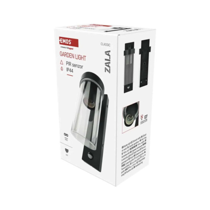 Світильник EMOS PIR E27 15 Вт IP44 (ZGC040P)