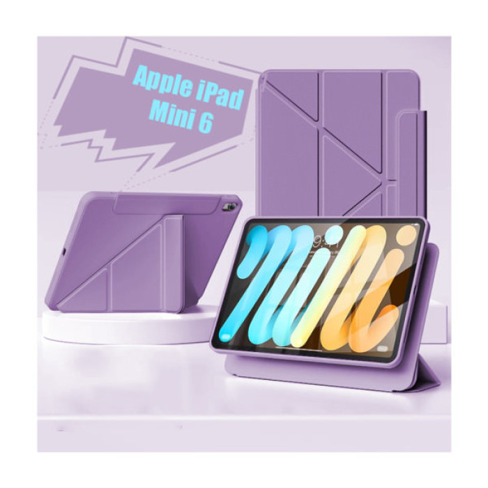 Чохол до планшета BeCover Ultra Slim Origami Flex Apple iPad Mini 6 2021 Purple (712968)