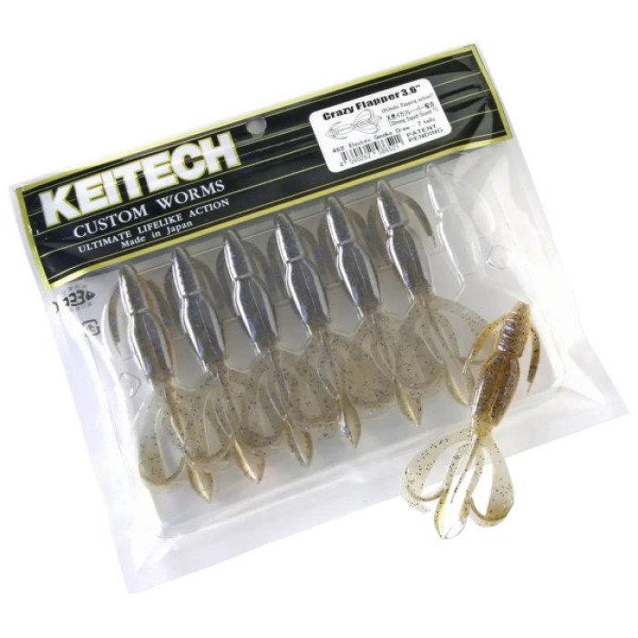 Силікон рибальський Keitech Crazy Flapper 2.4" (10 шт/уп) EA04 Violet (1551.14.35)