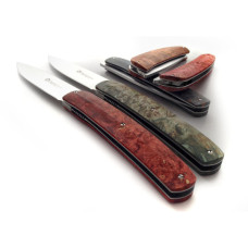 Ніж Maserin Gourmet, дамаск, fat carbon, зелений (380/DV)