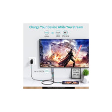 Кабель мультимедійний USB-C to HDMI M 1.8m 4K60Hz Choetech (XCH-M180GY)