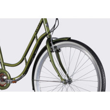 Електровелосипед Dorozhnik 28" eRETRO Vbr FR рама-19" 36B 13А*г 500Вт 2026 темно-зелений (ELB-D-28-110)