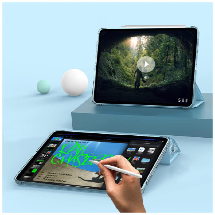 Чохол до планшета BeCover Tri Fold Hard Apple iPad Air 11" M4 2026 Light Blue (715245)