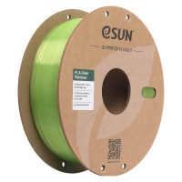 Пластик для 3D-принтера eSUN PLA Clear Rainbow 1,75mm 1kg GREEN-Crystal (PLA-CLRB175O-CG1P1)