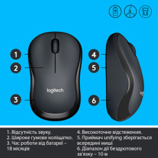Мишка Logitech M220 Silent Grey (910-004878)