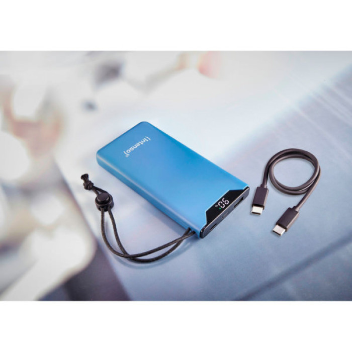Батарея універсальна Intenso F10000 10000mAh QC/3.0 blue (7332035)