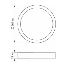 Світильник Videx 24W 5000K Black (VL-DLRS-245B)