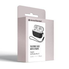 Чохол для навушників Armorstandart Silicone Case для Apple Airpods Pro 3 Black (ARM88291)
