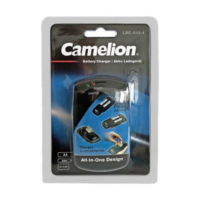 Зарядний пристрій для акумуляторів Camelion Univercal charger for Ni-MH 1.2V, Li-Ion 3.7V or 7.4V, Input DC 5V-1A (LBC-313-1)