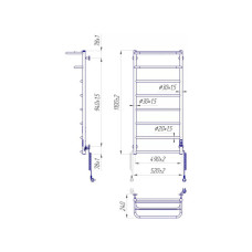 Сушарка для рушників MARIO Hotel-І (2.3.6204.11.P)