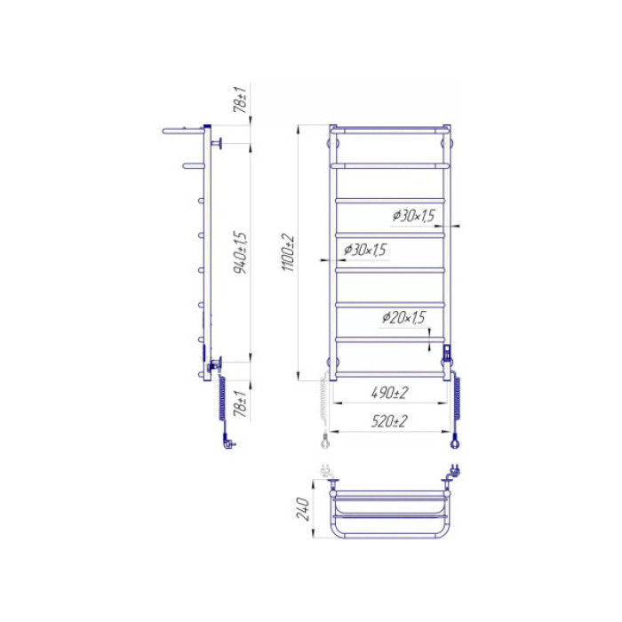 Сушарка для рушників MARIO Hotel-І (2.3.6204.11.P)
