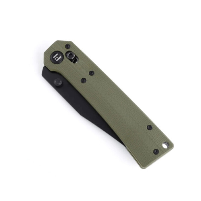 Ніж Hightron Pathwright, 14C28N, G10, зелений, чорний клинок (HK03GRN)