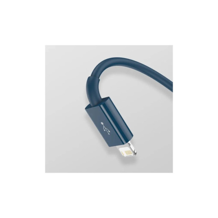 Дата кабель USB 2.0 AM to Lightning + Micro 5P + Type-C 1.5m 3.5A blue Baseus (CAMLTYS-03)