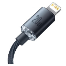 Дата кабель USB-C to Lightning 2.0m 20W Crystal Shine Series black Baseus (CAJY000301)