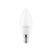 Лампочка Vestum LED C37 6W 3000K 220V E14 (1-VS-1304)