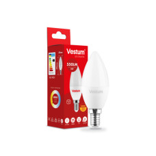 Лампочка Vestum LED C37 6W 3000K 220V E14 (1-VS-1304)