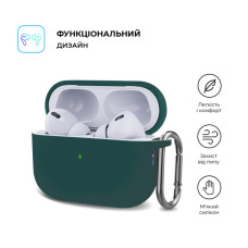 Чохол для навушників Armorstandart Hang Case для Apple AirPods Pro 2 Dark Green (ARM68591)