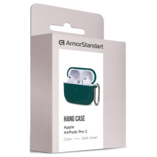 Чохол для навушників Armorstandart Hang Case для Apple AirPods Pro 2 Dark Green (ARM68591)