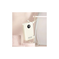 Батарея універсальна Dudao 20000mAh K14+ 22.5W, PD, QC, USB-A, USB-C(In/Out), with built-in USB-C/Lightning cables, White (6977196680023)
