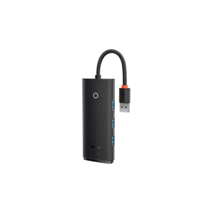 Концентратор Baseus USB 3.0 to 4xUSB 3.0 0.25m black (WKQX030001)