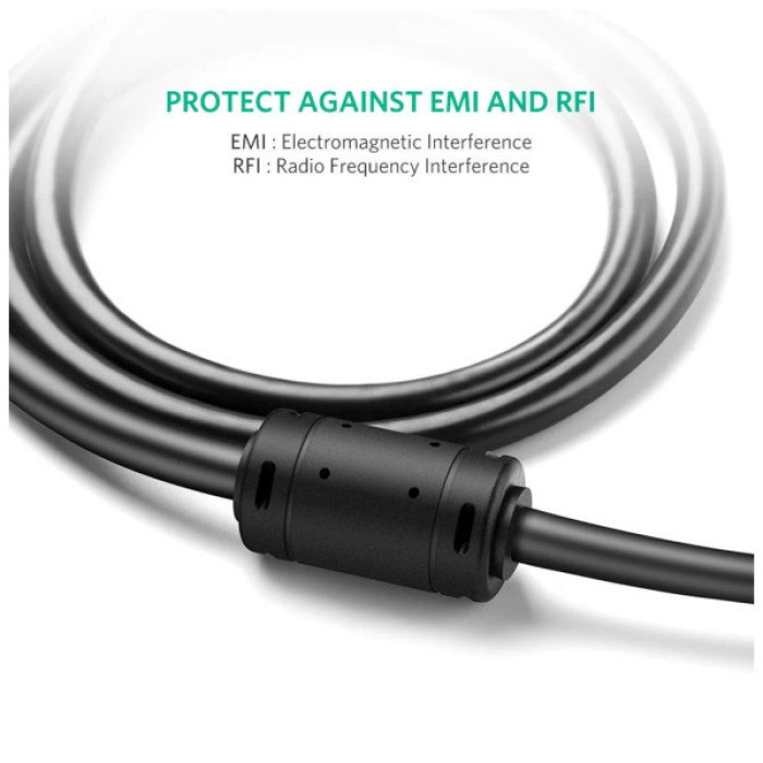 Кабель мультимедійний VGA M to VGA M 1.5m VG101 black Ugreen (11630)