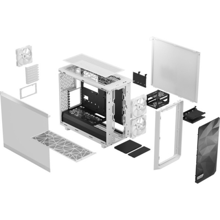 Корпус для ПК Fractal Design Meshify 2 Lite White TG Clear (FD-C-MEL2A-04)