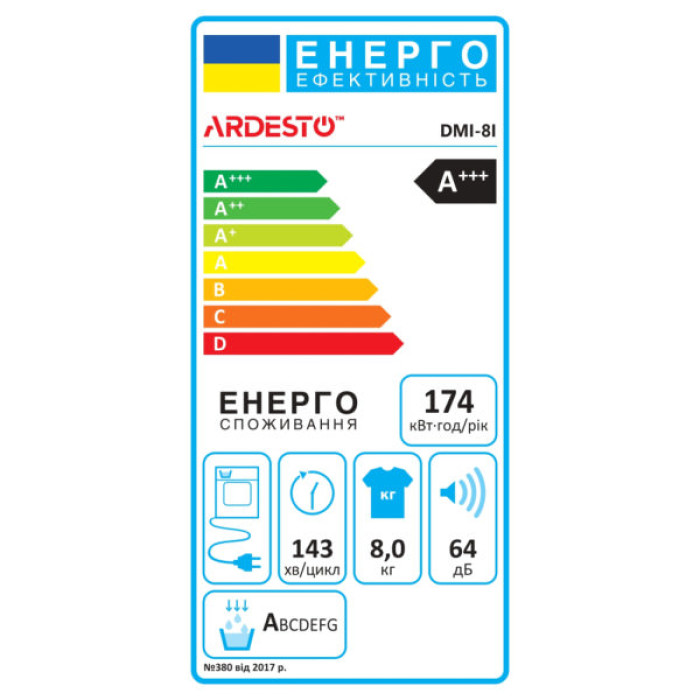 Сушильна машина Ardesto DMI-8I