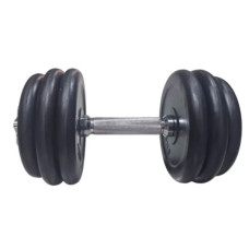 Гантель HSF з гумовим покриттям MD2502 - 15 кг (К00024979)