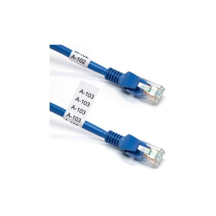 Стрічка для принтера етикеток UKRMARK сумісна з TZEFX231. гнучка, 12мм х 8м. black on white (TZeFX231) (900407)