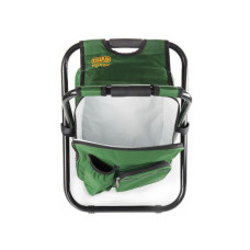 Стілець складаний СИЛА 28х35х43 см сталевий каркас D19mm з термосумкою (960768)