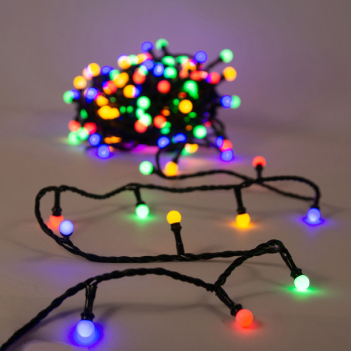 Гірлянда Chomik Кульки-змійка 200 LED 16 м, мультиколор, IP44, від мережі (5900779880160)