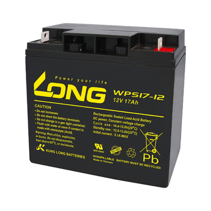 Батарея до ДБЖ Long 12В 17Ah (WPS17-12)