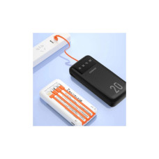 Батарея універсальна Dudao K6Pro+ 20000mAh 10W with USB-C/Lightning/MicroUSB/USB-A cables (6977196682393)