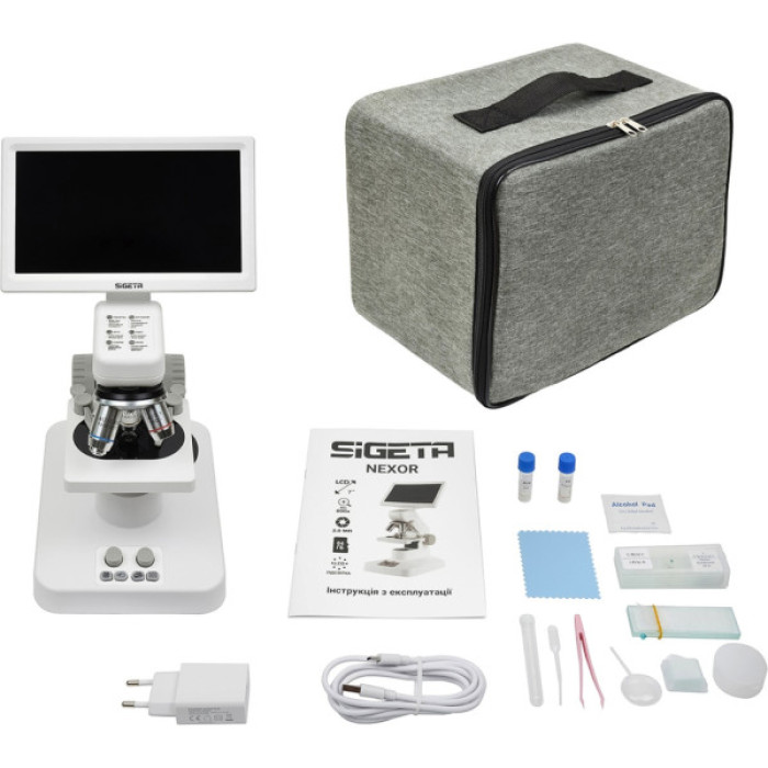 Мікроскоп Sigeta Цифровий NEXOR 80x-800x 2 MP 7" LCD (65205)